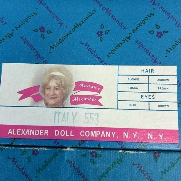 Vintage Madame Alexander “Italy” Collector Doll 553 in Box - Picture 7 of 13